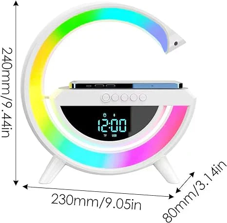 Digital Led  Wireless Charger Speaker